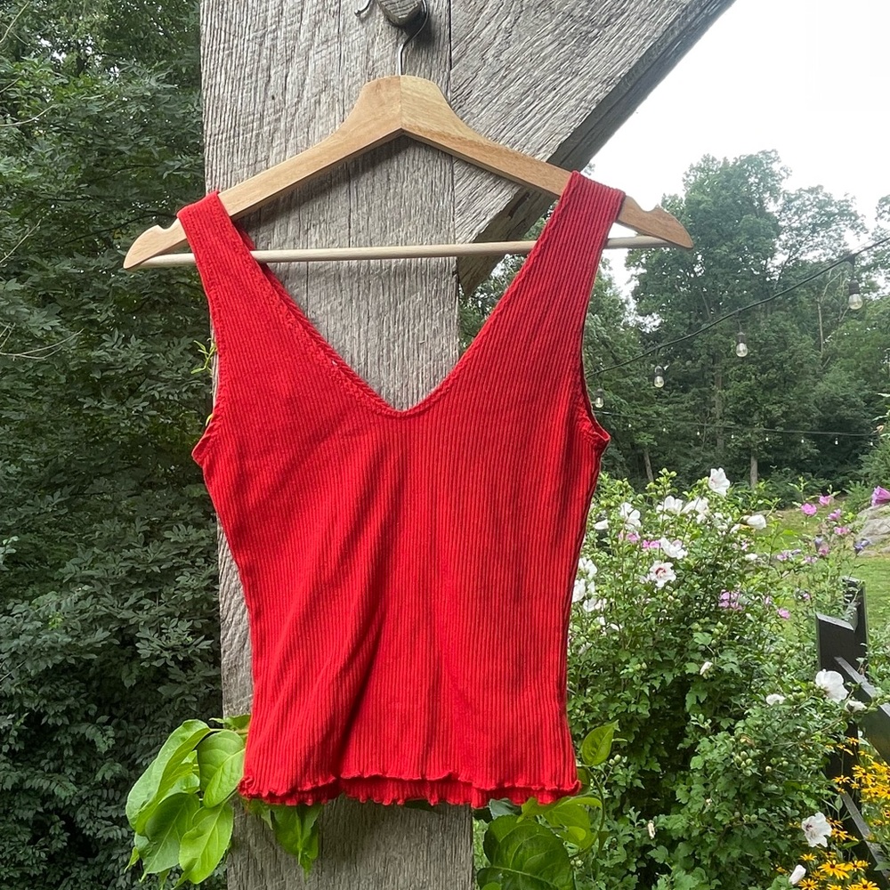 Cute Red Tank Top - Picture 4 of 4